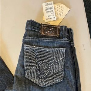 NWT BEBE BOOTCUT JEANS WITH BLING!!!